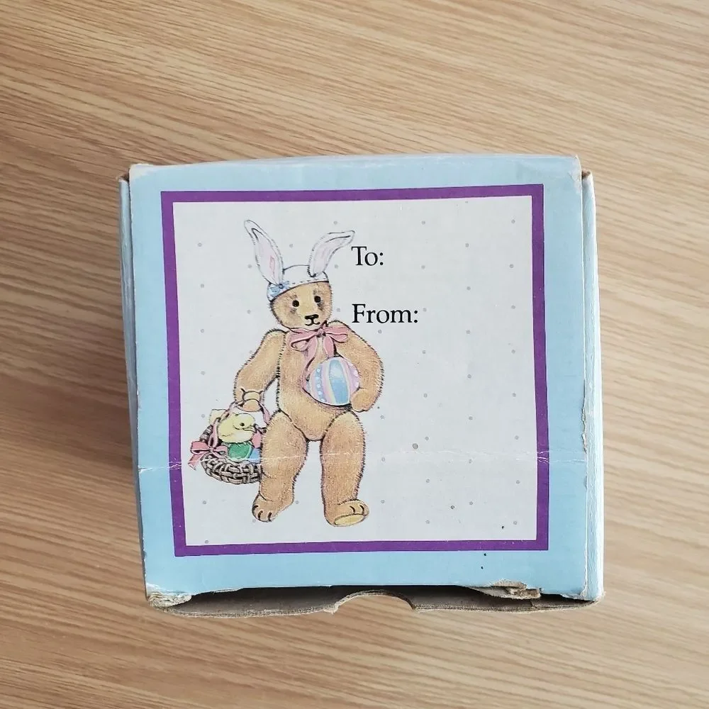 Vintage‎ Schmid Gordon Fraser Easter bunny teddy bear coffee mug
